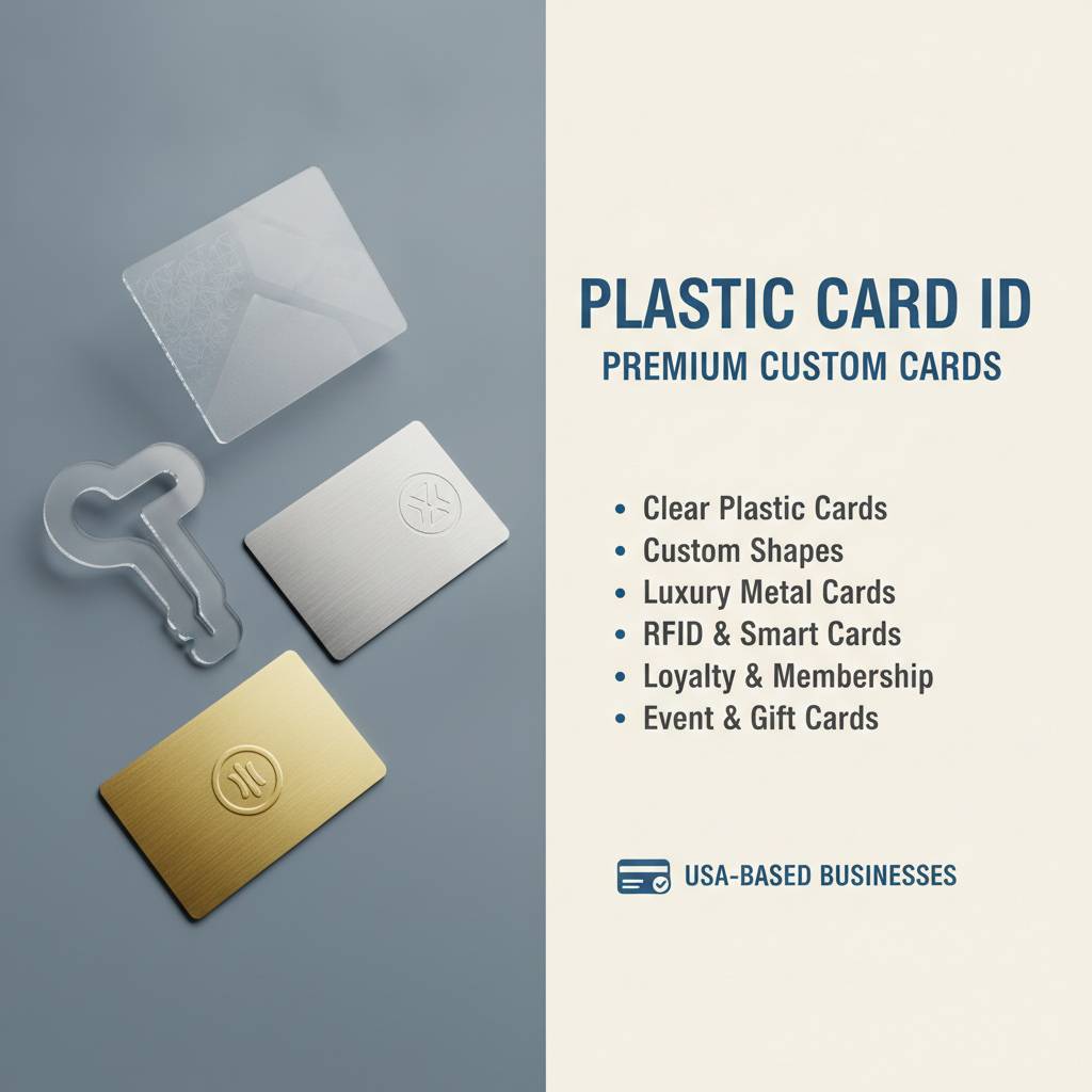 Specialty Cards: Clear, Custom Shapes, and Luxury Metal Cards